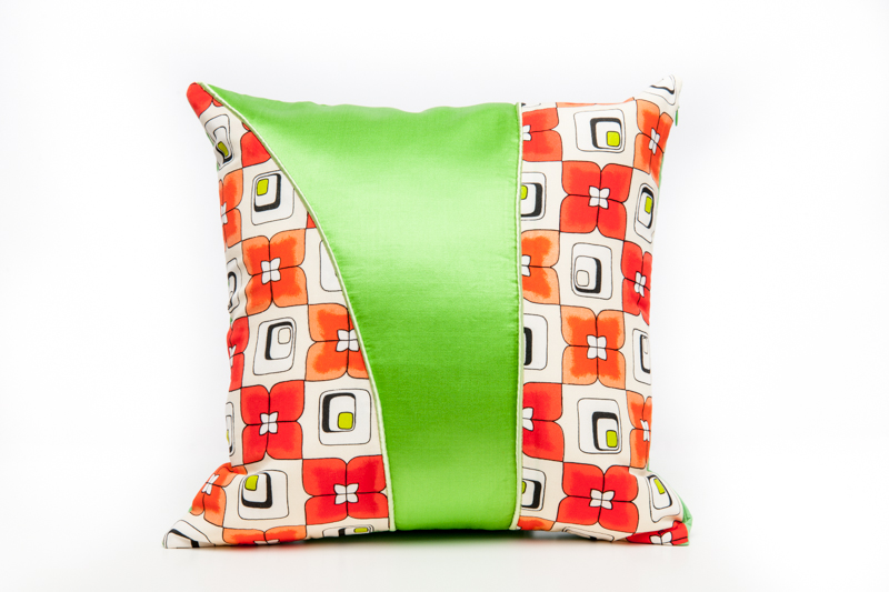 Retro flower 1 boho style cushion